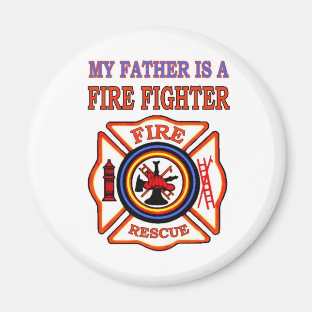 MEIN VATER IST FEUERKÄMPFER MAGNET (Vorne)