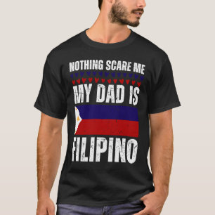 Mein Vater ist Filipino Philippine Pride Flag Heri T-Shirt