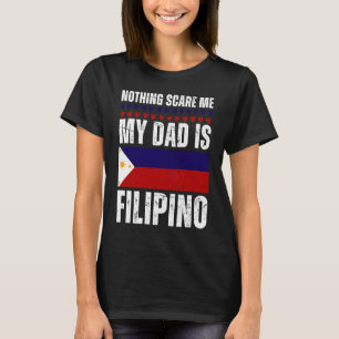 Mein Vater ist Filipino Philippinische Pride-Flagg T-Shirt