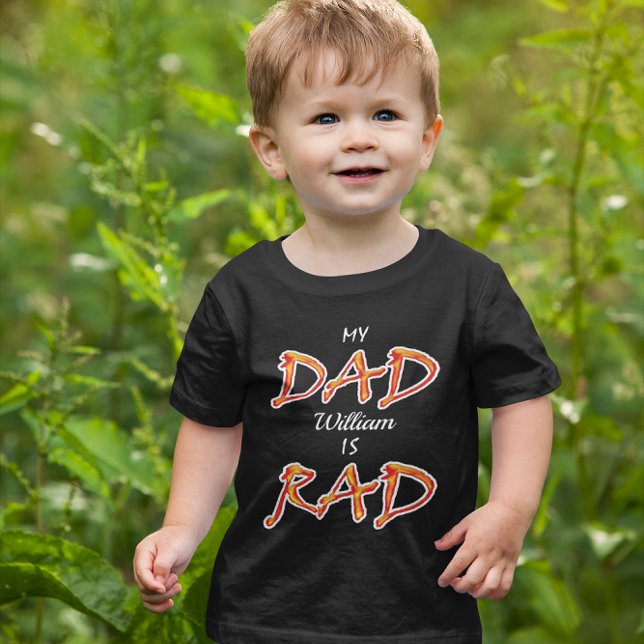 Mein Vater ist Krass Individuelle Name hinzufügen Kleinkind T-shirt (My Dad is Rad Add Custom Name Toddler T-shirt)
