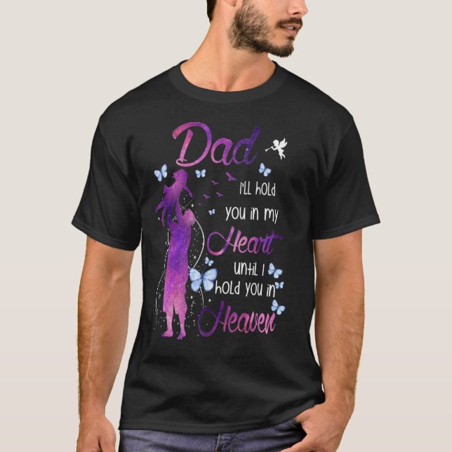 Mein Vater ist mein Guardian Angel Daddys Mädchen T-Shirt (Vorderseite)