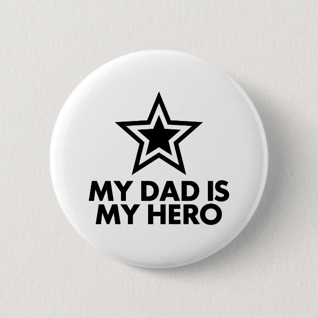 Mein Vater ist mein Held Button (Vorderseite)