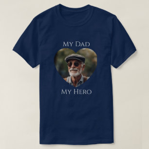 Mein Vater (ist) Mein Held - Erwachsenes Foto T-Shirt