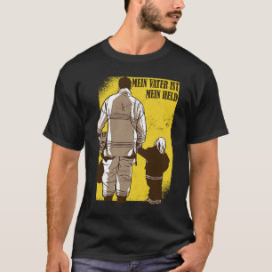 Mein Vater ist mein Held Fireman Papa Feuerwehr Br T-Shirt