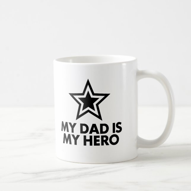 Mein Vater ist mein Held Tasse (Rechts)