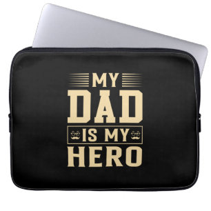 Mein Vater ist mein Held zum Vater Laptopschutzhülle