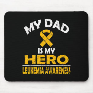 Mein Vater ist mein Heldenunterstützer Leukämie-Be Mousepad