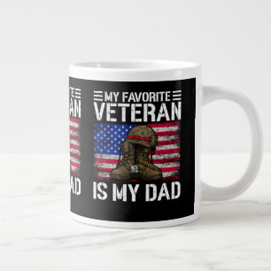 Mein Vater ist mein Lieblingsveteran Militärvater- Jumbo-Tasse