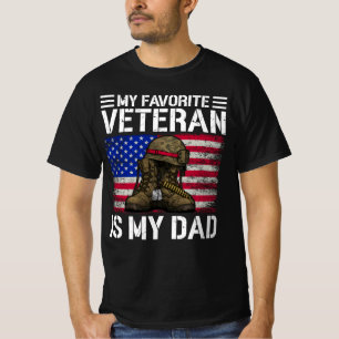 Mein Vater ist mein Lieblingsveteran Militärvater- T-Shirt
