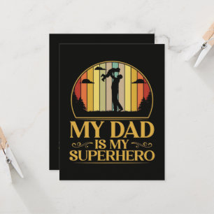 Mein Vater ist mein Superheld Einladung