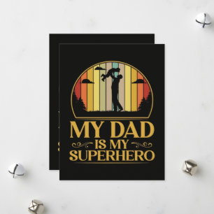 Mein Vater ist mein Superheld Feiertagskarte
