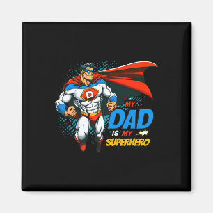 Mein Vater ist mein Superheld Kinder Cooler Vater& Magnet