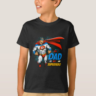 Mein Vater ist mein Superheld Kinder Cooler Vater& T-Shirt
