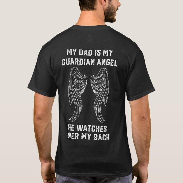 Mein Vater ist mein Wächter-Engels-Shirt-T - T-Shirt (Rückseite)