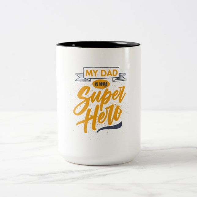 Mein VATER ist meine Super Hero Tasse _ Eltern Ges (Mittel)