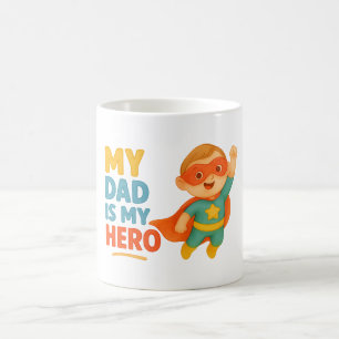 Mein Vater ist My Hero - Niedlich Baby Superhero D Kaffeetasse