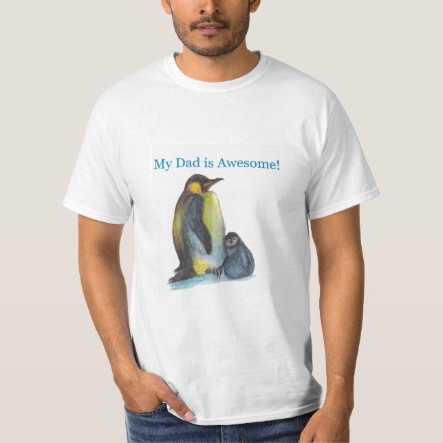 Mein Vater ist phantastisch Pinguine White T-Shirt (Vorderseite)