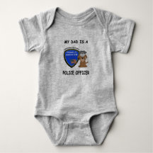 Mein Vater ist Polizist Baby Bodysuit