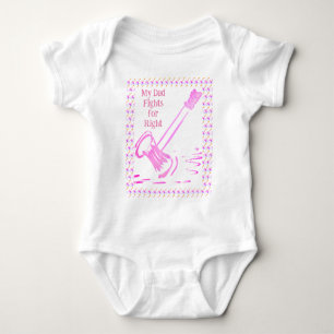 Mein Vater kämpft für den richtigen Gavel Baby Bod Strampler