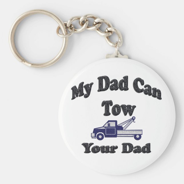 Mein Vater kann deinen Vater ziehen Schlüsselanhänger (Vorne)