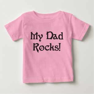 Mein Vater KRW schaukelt niedlichen Baby-Spaß Baby T-shirt