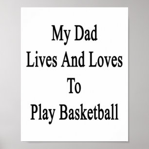 Mein Vater lebt und Lieben, Basketball zu spielen Poster