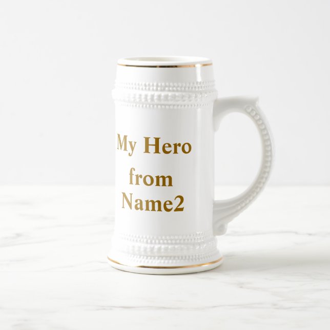 Mein Vater, mein Held Bierglas (Rechts)