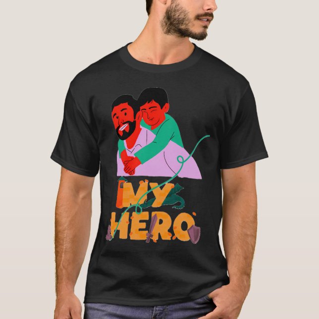 Mein Vater mein Held T-Shirt (Vorderseite)