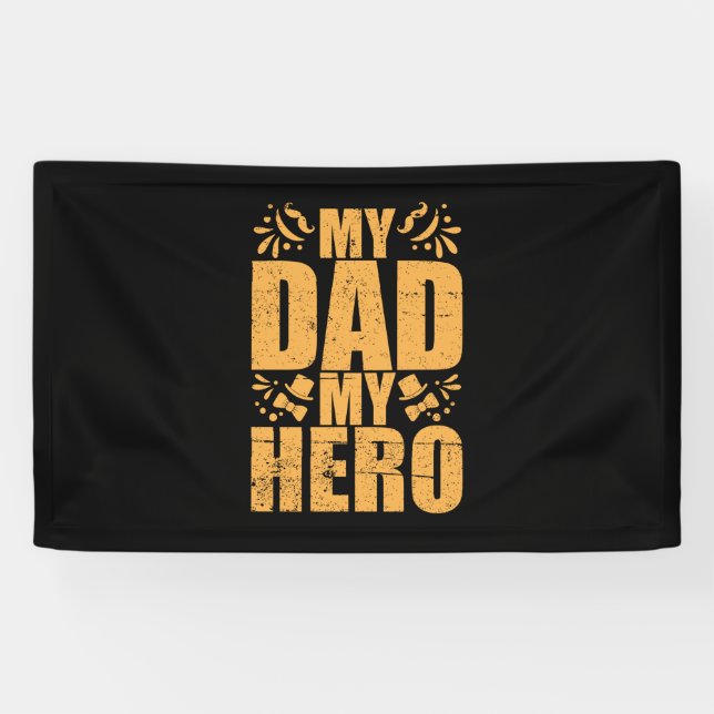 Mein Vater mein Held zum Vater Banner (Horizontal)