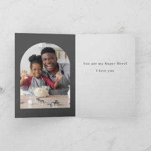 Mein Vater, mein Super Helden Vatertag Dankeskarte