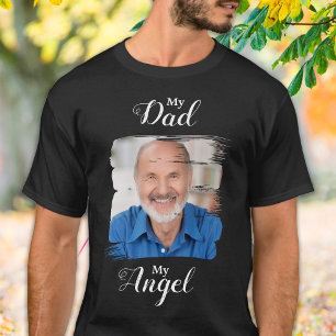 Mein Vater My Angel Custom Foto Memorandum T-Shirt