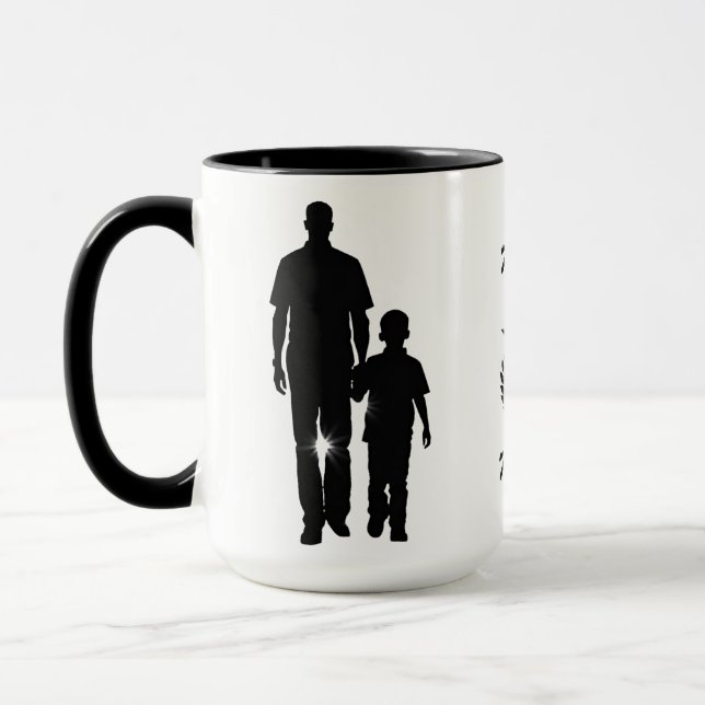 Mein Vater My Hero 15 oz Tasse (Links)