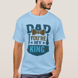 Mein Vater My King - Bowtie & Krawatte Design T-Shirt
