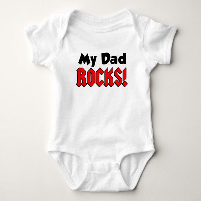 Mein Vater Rocks Baby Strampler (Vorderseite)