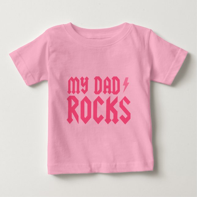 Mein Vater Rocks Baby T-shirt (Vorderseite)