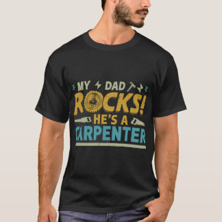 Mein Vater Rocks, er ist ein T - Shirt des Zimmerm
