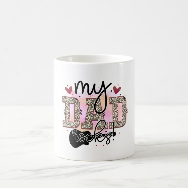 Mein Vater Rocks Kaffeetasse (Mittel)