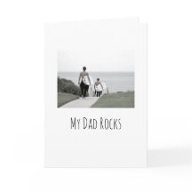 Mein Vater rocks Modern Foto-Card-Nachrichtentag