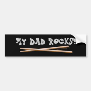 Mein Vater schaukelt Drumsticks für Autoaufkleber