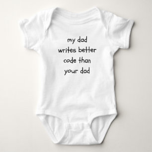 Mein Vater schreibt besseren Code als dein Vater L Baby Strampler