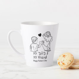 Mein Vater und mein Freund ich glücklich Vatertag Milchtasse