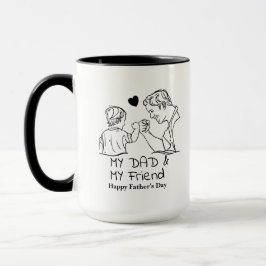Mein Vater und mein Freund ich glücklich Vatertag Tasse