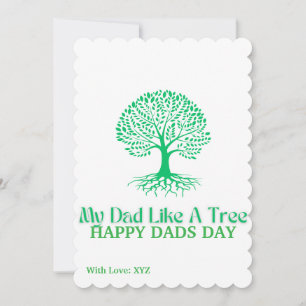 "MEIN VATER WIE EIN BAUM" Tag der benutzerdefinier Feiertagskarte