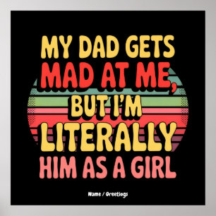 Mein Vater wird mir schlecht, aber ich bin ihm buc Poster