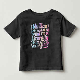 Mein Vater wird wütend auf mich, aber ich bin buch Kleinkind T-shirt