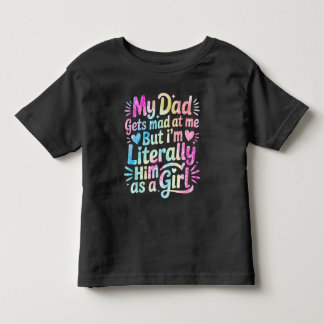 Mein Vater wird wütend auf mich, aber ich bin buch Kleinkind T-shirt