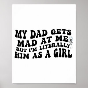 Mein Vater wird wütend auf mich, aber ich bin buch Poster