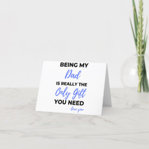 Mein Vater zu sein ist wirklich das einzige Gesche Feiertagskarte