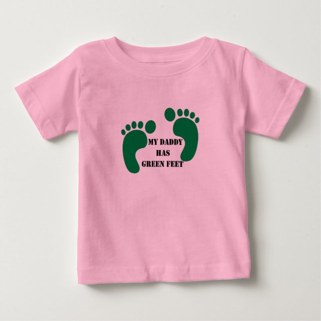 Mein Vati hat grüne Füße Baby T-shirt (Vorderseite)