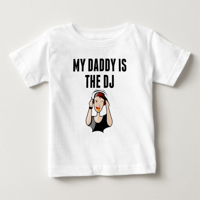 Mein Vati ist das DJ Baby T-shirt (Vorderseite)